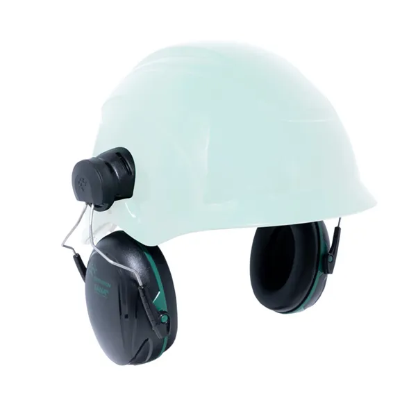 Centurion Sana Safety Helmet Mounted Ear Defenders SNR 25 — Black